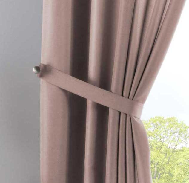 2er Set Vorhänge Verdeckte Schlaufen Cationic »JENA« Blickdicht Leinen Optik Gardinen Meliert Gardinenband mit Raffhalter 2019037-2 Vorhang Set 2019037_03_taupe | girdainenbox.com