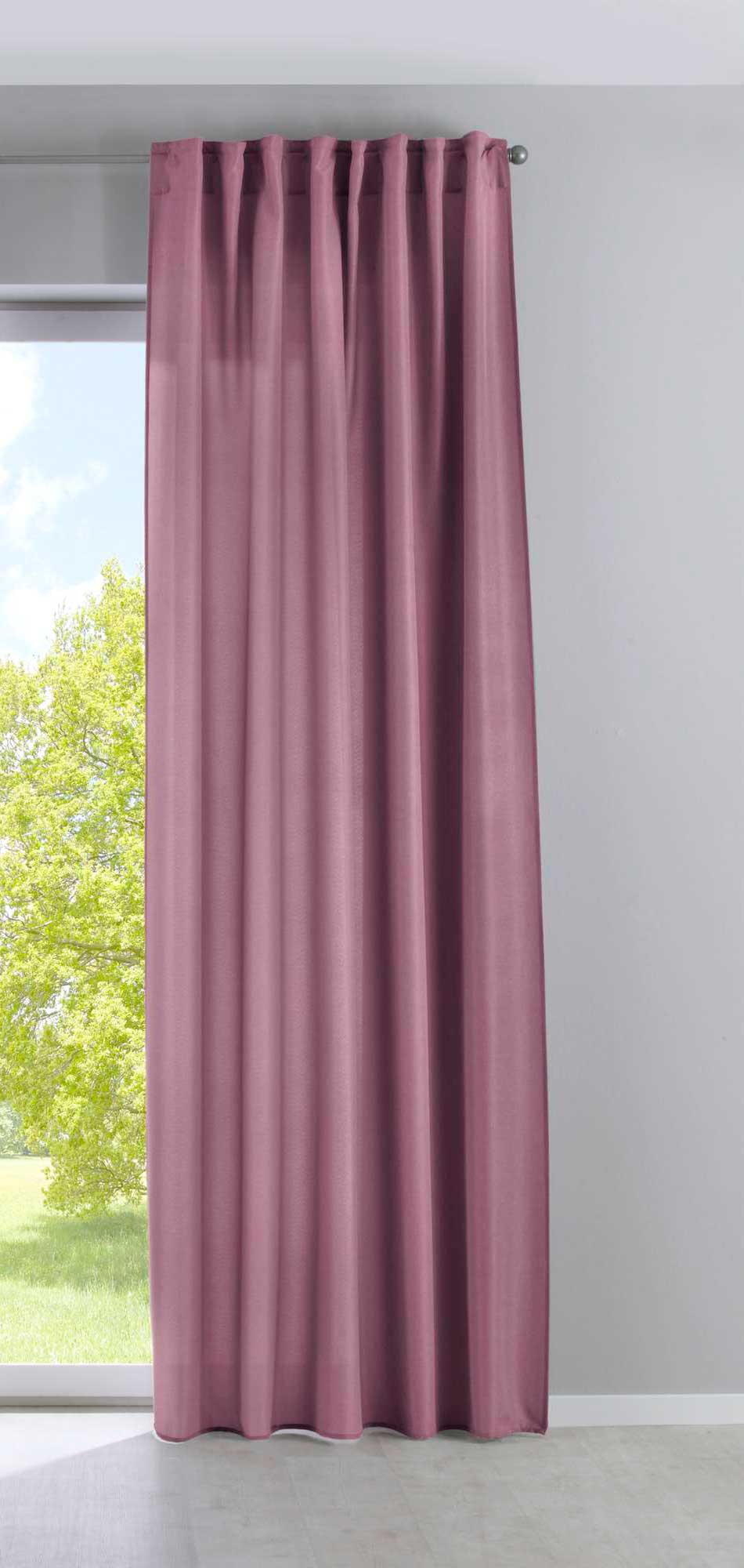 Vorhang Verdeckte Schlaufen Cationic »JENA« Blickdicht Leinen Optik Gardine Meliert Gardinenband mit Raffhalter 2019037 Vorhang 2019037altrosa-gerade_d26284c2-6d65-4443-9d4a-21bca1690512 | girdainenbox.com
