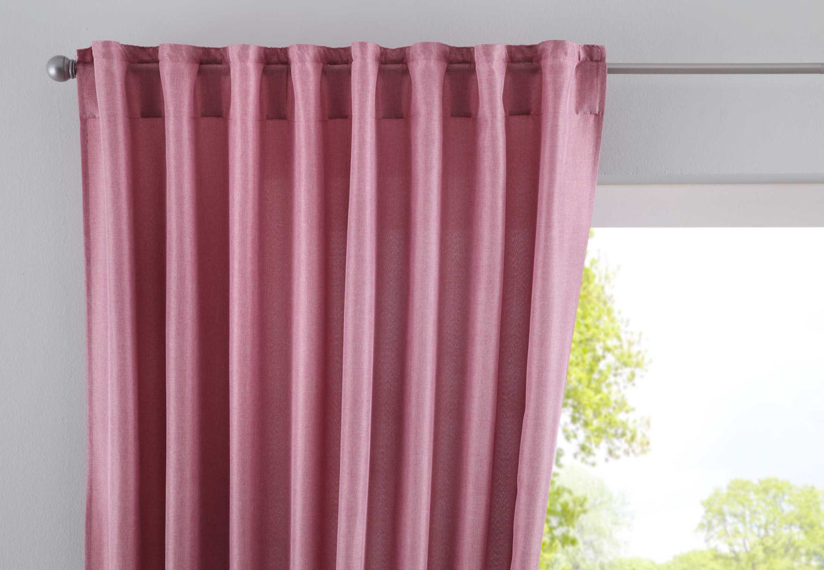 Vorhang Verdeckte Schlaufen Cationic »JENA« Blickdicht Leinen Optik Gardine Meliert Gardinenband mit Raffhalter 2019037 Altrosa HxB 145x140 cm Vorhang 2019037altrosa_46e7fe4f-0785-44f9-82cf-02766b89ca56 | girdainenbox.com