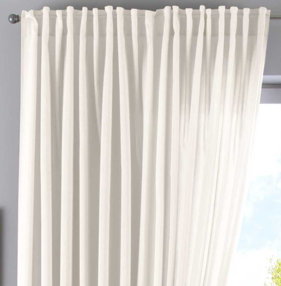 Vorhang Verdeckte Schlaufen Cationic »JENA« Blickdicht Leinen Optik Gardine Meliert Gardinenband mit Raffhalter 2019037 Creme HxB 250x300 cm Vorhang 2019037creme-breit | girdainenbox.com