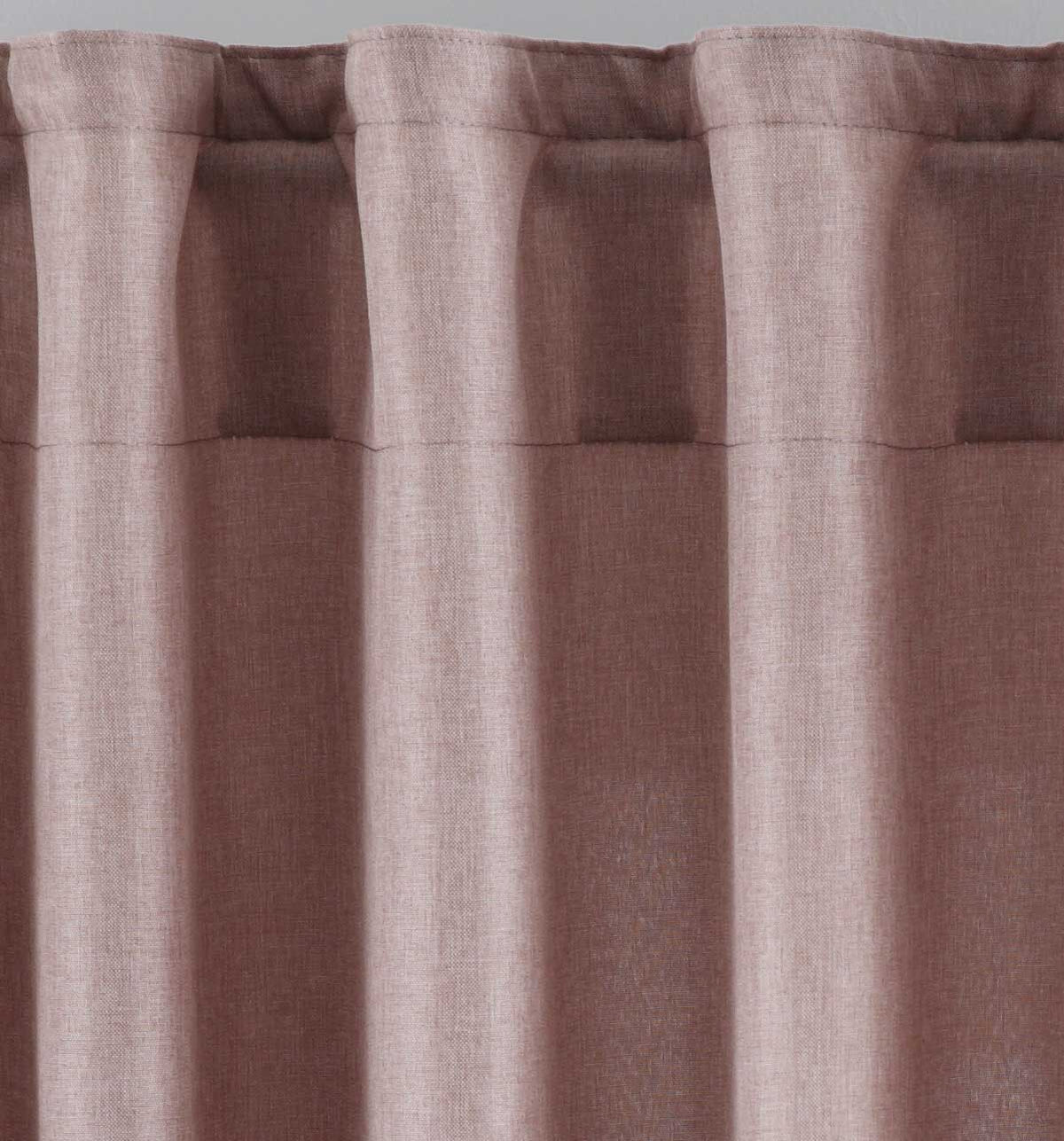 2er Set Vorhänge Verdeckte Schlaufen Cationic »JENA« Blickdicht Leinen Optik Gardinen Meliert Gardinenband mit Raffhalter 2019037-2 Vorhang Set 2019037taupe-st | girdainenbox.com