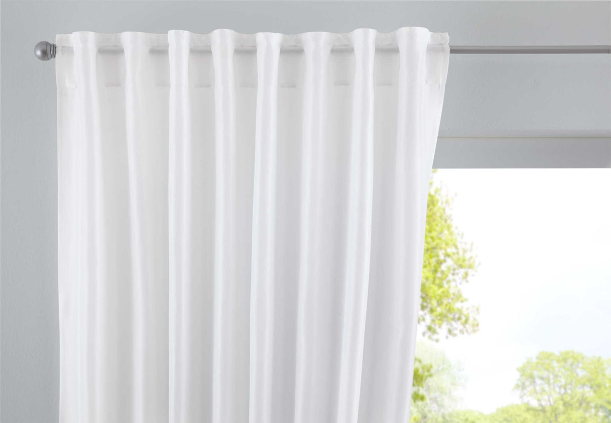 Vorhang Verdeckte Schlaufen Cationic »JENA« Blickdicht Leinen Optik Gardine Meliert Gardinenband mit Raffhalter 2019037 Weiß HxB 145x140 cm Vorhang 2019037weiss_78178fa8-ad82-4129-9109-185d0cc8f099 | girdainenbox.com