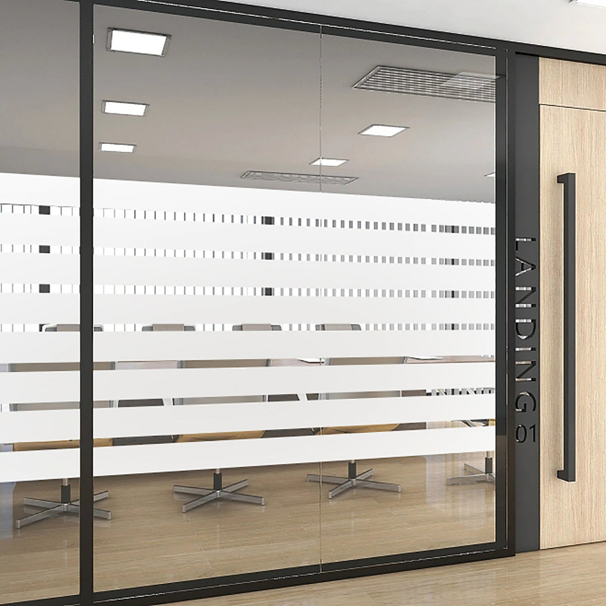 Fensterfolie selbsthaftend Sichtschutzfolie Anti-UV statische Haftung Folie selbstklebend 201916000 Folien 201916000streifen_10_cm-extra_4c493d23-b813-4228-b73f-c4cf57bbcab1 | girdainenbox.com