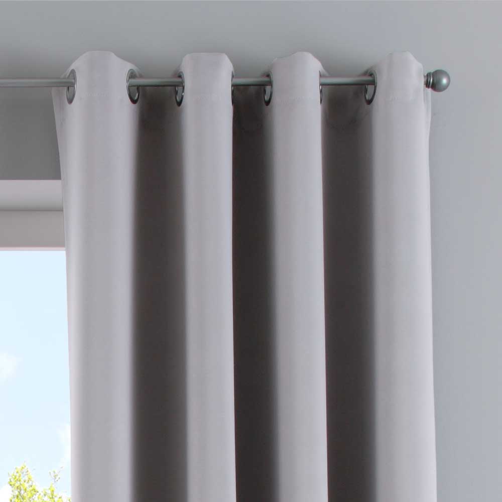 Vorhang Blickdicht »NewYork« 1er-Pack Thermo-Gardine Verdunkelungsvorhang Blackout Ösen schalldämmend UV-Schutz Raffhalter 201920600 Vorhang 201920600_grau_3 | girdainenbox.com