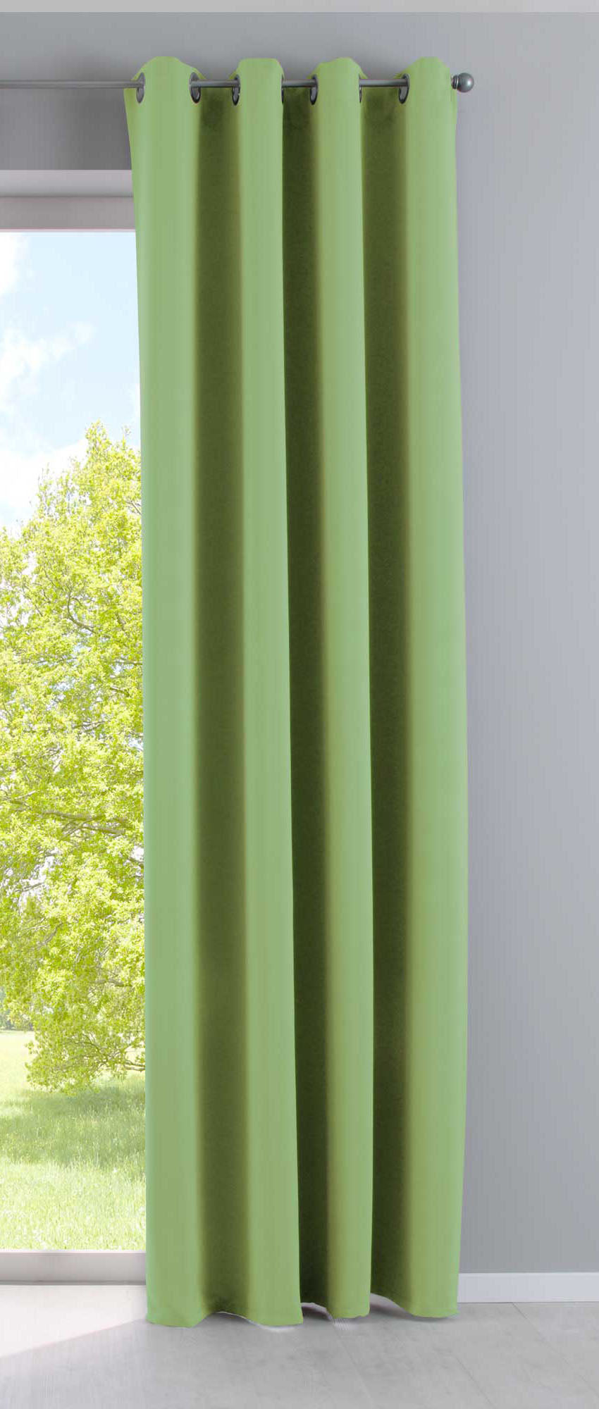Vorhang Blickdicht »NewYork« 1er-Pack Thermo-Gardine Verdunkelungsvorhang Blackout Ösen schalldämmend UV-Schutz Raffhalter 201920600 Grün HxB 245x140 cm Vorhang 201920600gruen_839aa83d-d0b9-4ee8-8f72-848fba4281a8 | girdainenbox.com