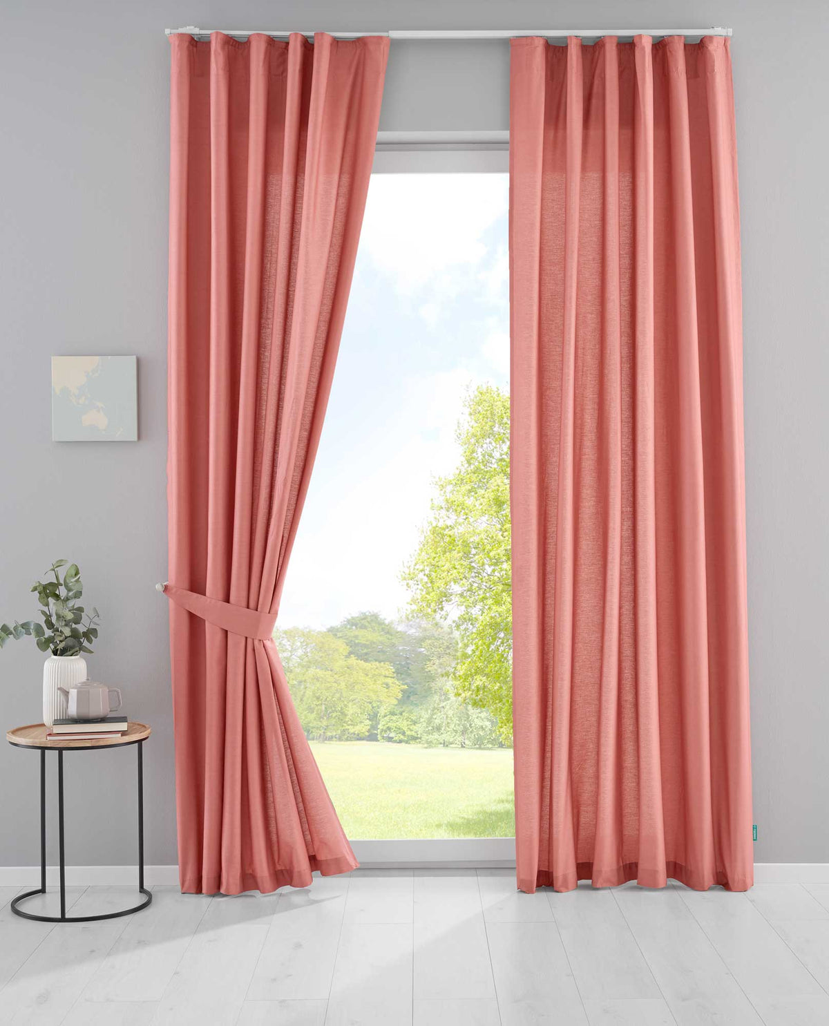 2er Set Bio Organic Vorhänge »Bremen« Reine Bio Baumwolle Blickdicht Gardinen Verdeckte Schlaufen Gardinenband Pflegeleicht 202088 Altrosa HxB 250x145 cm Vorhang Set 202088altrosa_84556f72-c953-4f20-9f6a-d5834b6d0f8c | girdainenbox.com