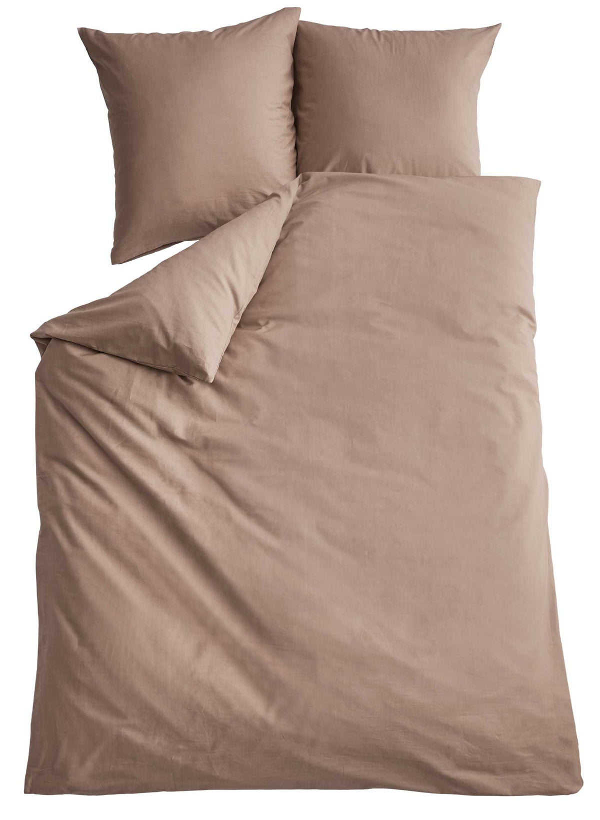 Bio Baumwolle Bettwäsche Set »Bremen« Kissenbezug Bettbezug Reißverschluss Hautfreundlich 202091 Taupe BxL 220x240 cm Bettwäsche 202091taupe-220x240 | girdainenbox.com
