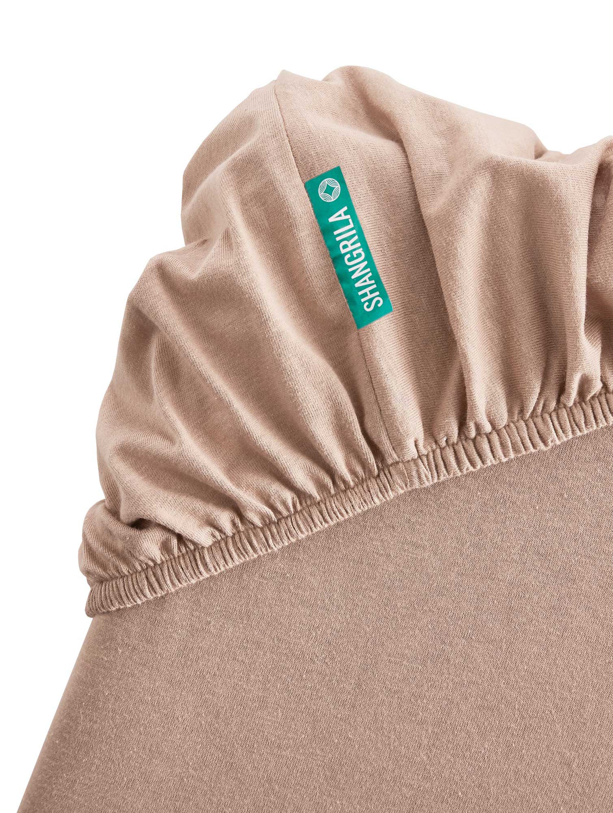 Spannbettlaken »Bremen« Bettlaken Bio Baumwolle Hautfreundlich für Boxpringbetten Matratzen bis 30 cm Höhe 202093 Bettwäsche 202092_bettecke_2_taupe_1 | girdainenbox.com