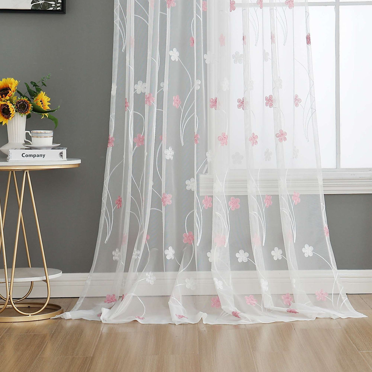 Gardine Raschel Stickerei Design »Florenz« Multiband für Gardinenschiene und Gardinenstange Elegante Fensterdekoration 2023200 01 Gardinenschal 202320001 | girdainenbox.com