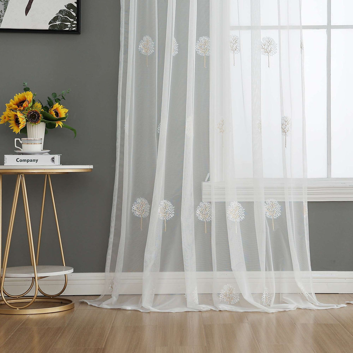 Gardine Raschel Stickerei Design »Florenz« Multiband für Gardinenschiene und Gardinenstange Elegante Fensterdekoration 2023200 05 Gardinenschal 202320005 | girdainenbox.com