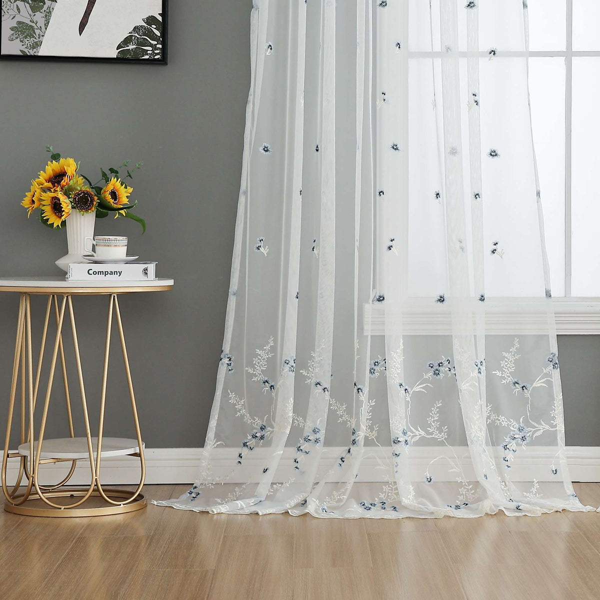 Gardine Raschel Stickerei Design »Florenz« Multiband für Gardinenschiene und Gardinenstange Elegante Fensterdekoration 2023200 06 Gardinenschal 202320006 | girdainenbox.com