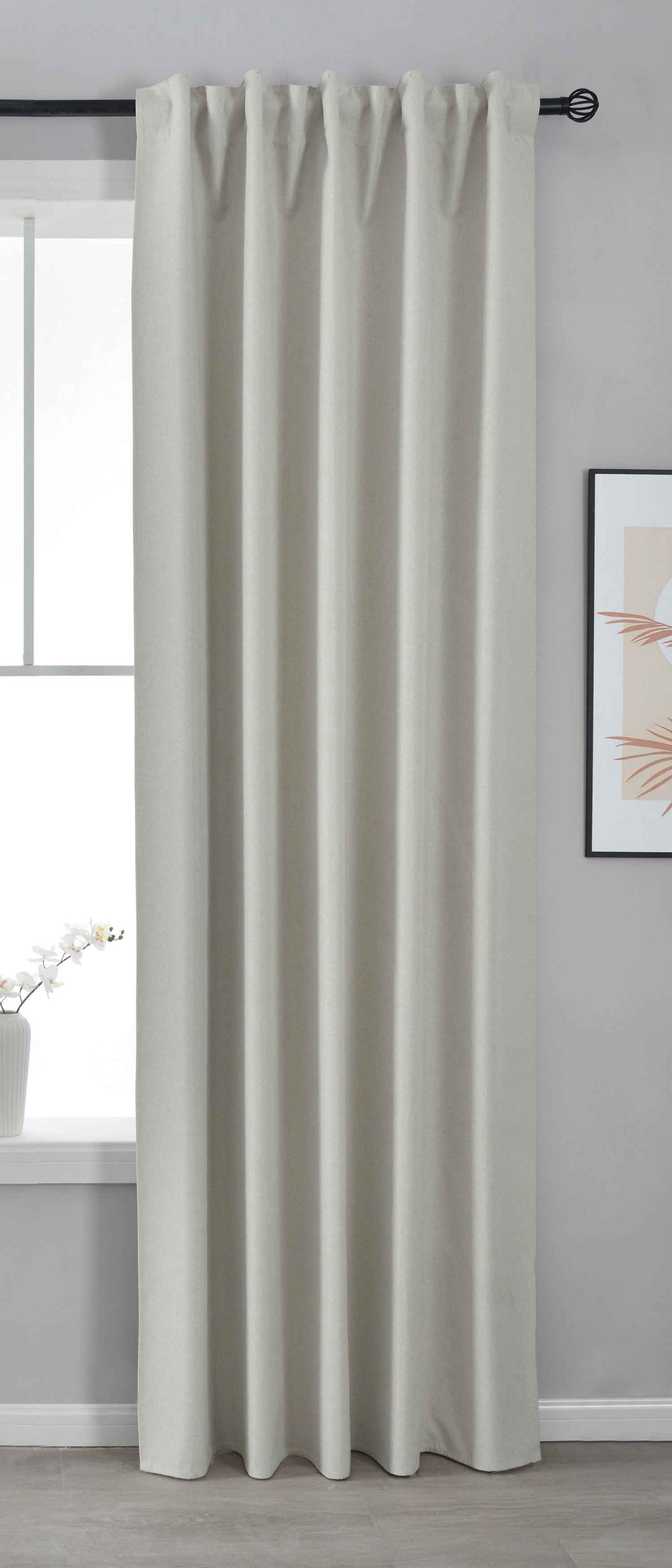Premium Verdunkelungsvorhang »BOSTON Dark« 100% Verdunkelung mit Multibandaufhängung 2023600 Creme HxB 245x140 cm Vorhang 2023600creme | girdainenbox.com