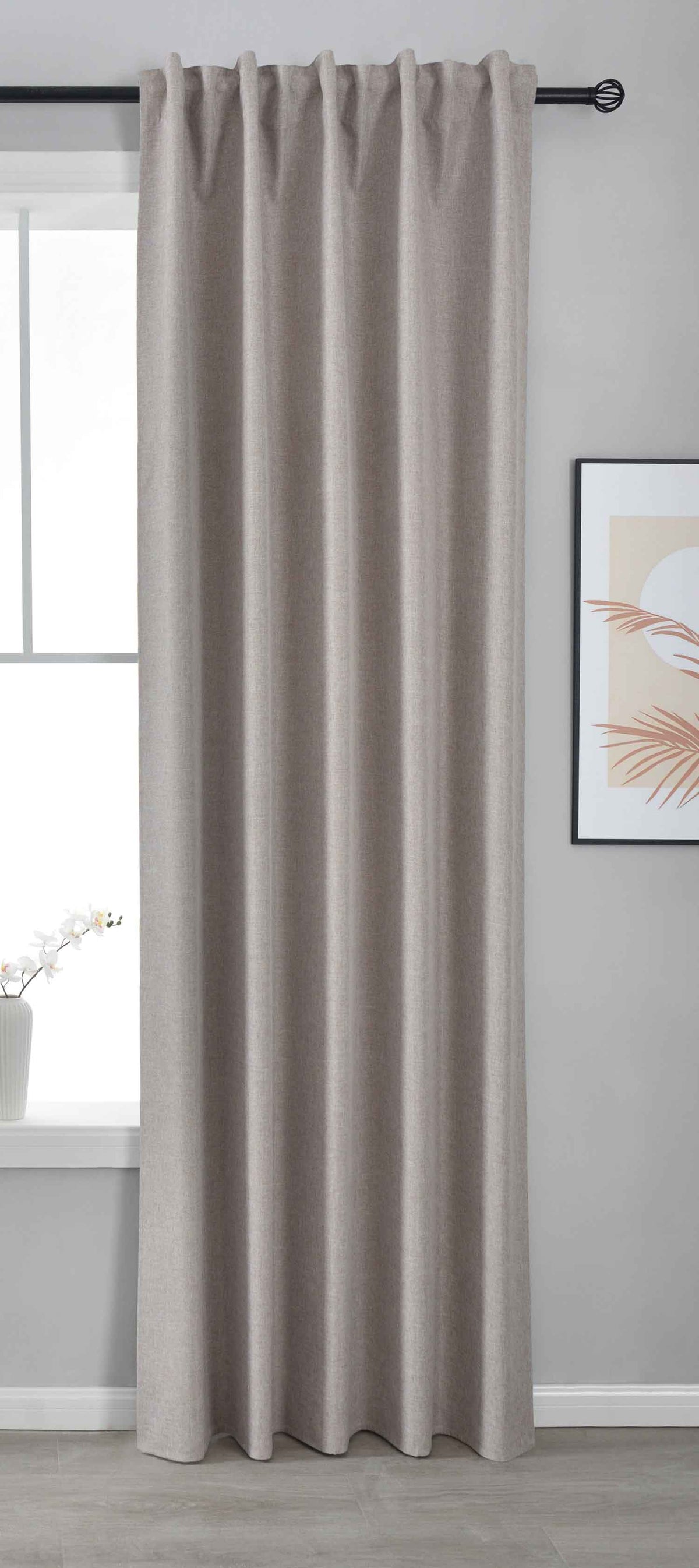 Premium Verdunkelungsvorhang »BOSTON Dark« 100% Verdunkelung mit Multibandaufhängung 2023600 Taupe HxB 245x140 cm Vorhang 2023600taupe_c51174c9-b9d9-44bf-9bea-eeeb462d478b | girdainenbox.com