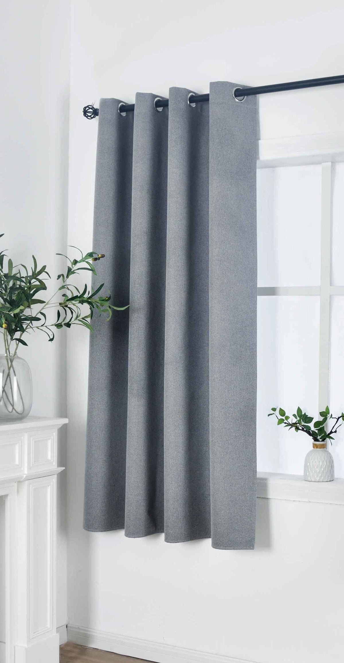 Verdunkelungsvorhang Ösen Raffhalter 100% Verdunkelung Blackout »München Dark« Dreischichtige Bindung Fischgrätmuster 202410 Grau HxB 175x145 cm Vorhang 202410grau-175_9051d8e1-a36c-4d2e-926d-39d65e6608ec | girdainenbox.com