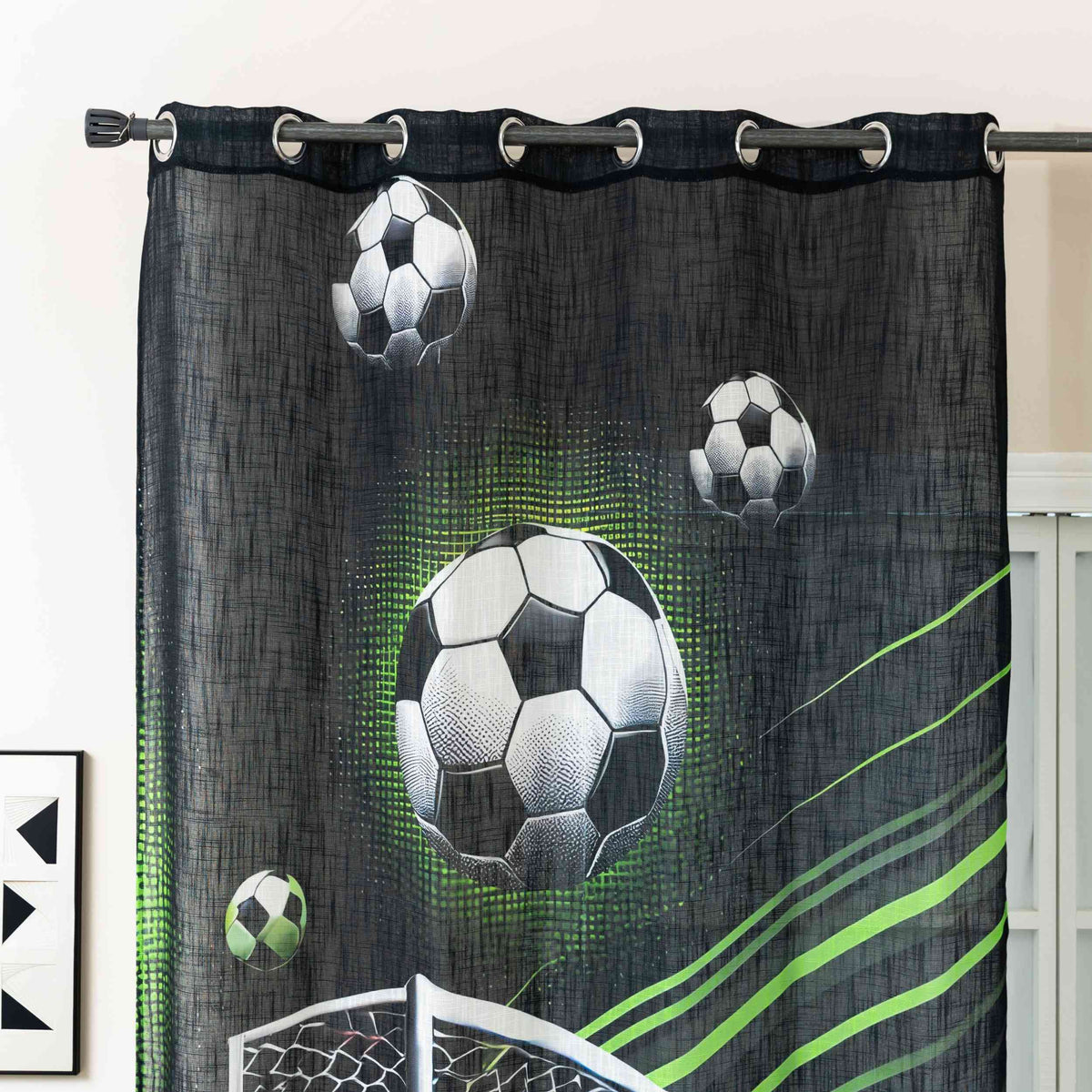 Vorhang Ösen Grobfaser »Seoul Collection« Digital Druck Ösen Gardinen Linenlook-Struktur Halbransparent Blickdicht 2024120 Vorhang 2024120-006 | girdainenbox.com
