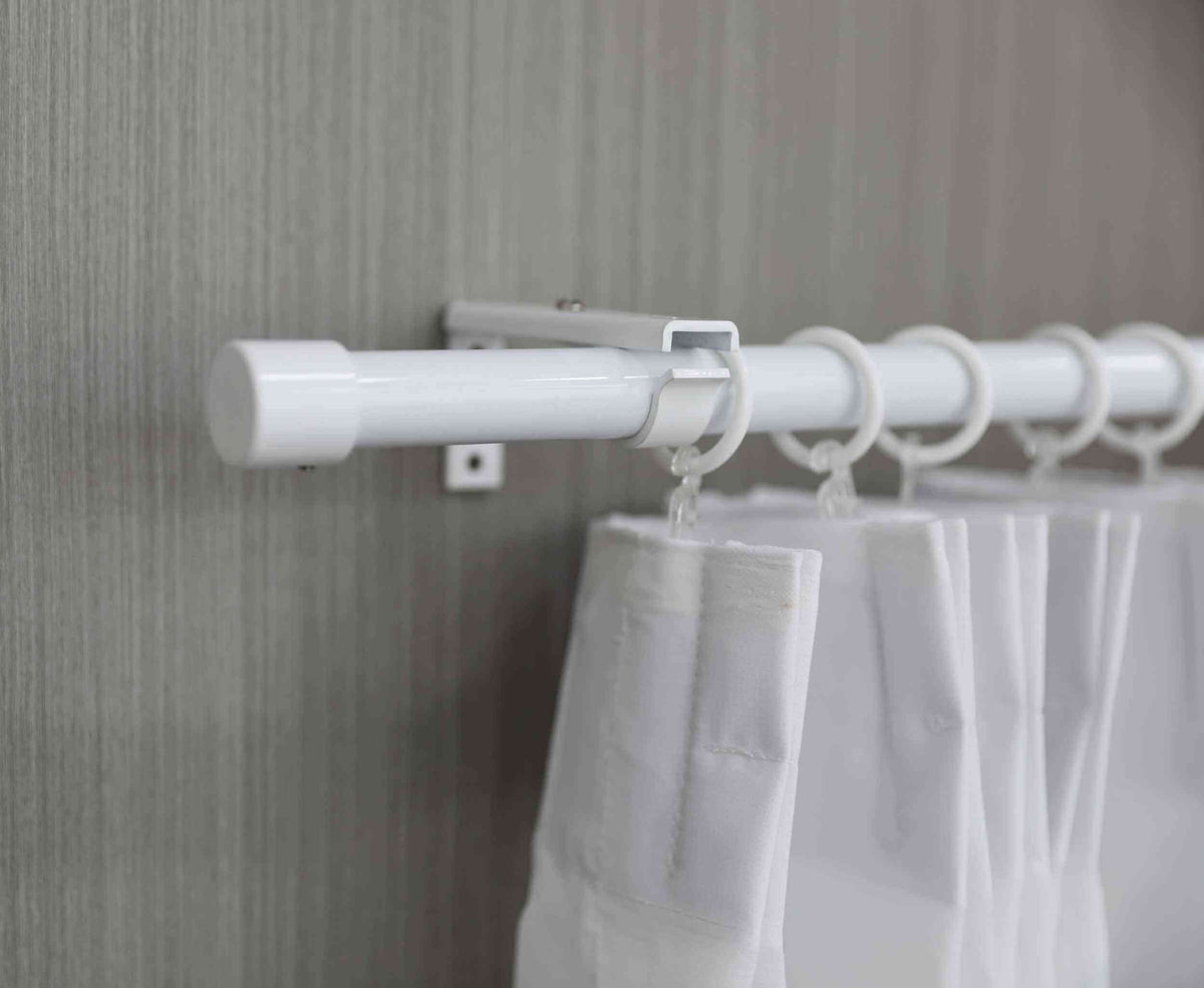 Ausziehbare Gardinenstange »Ningbo« Ø16/19 mm Komplettset zum sofortigen Montieren Wand- und Deckenmontage 2024140 Innenlaufstange 2024140_weiss_1 | girdainenbox.com