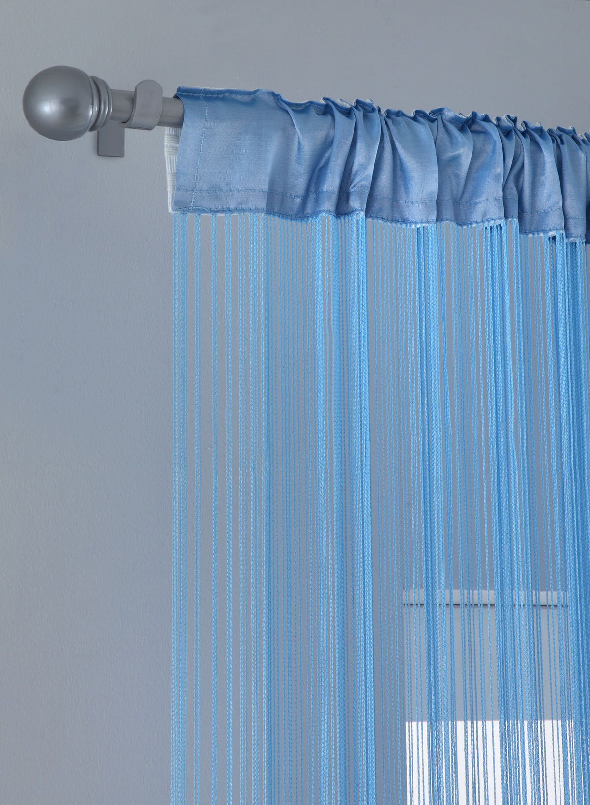 Fadengardine mit Tunneldurchzug und eingenähtem Kräuselband, geeignet für Gardinenstangen und Gardinenschienen Fadenvorhang Fadenstore Raumteiler 20303CN Fadengardine 20303-01-AufhN771ngung-Stange_9_1 | girdainenbox.com