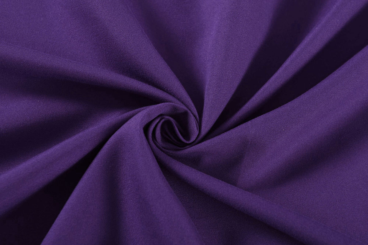 Vorhang Set Schal Ösen Microsatin Segeltuch Querbehang lichtdurchlässig Deko Wohnzimmer 20405S4 Vorhang Set 20405_lila_1 | girdainenbox.com