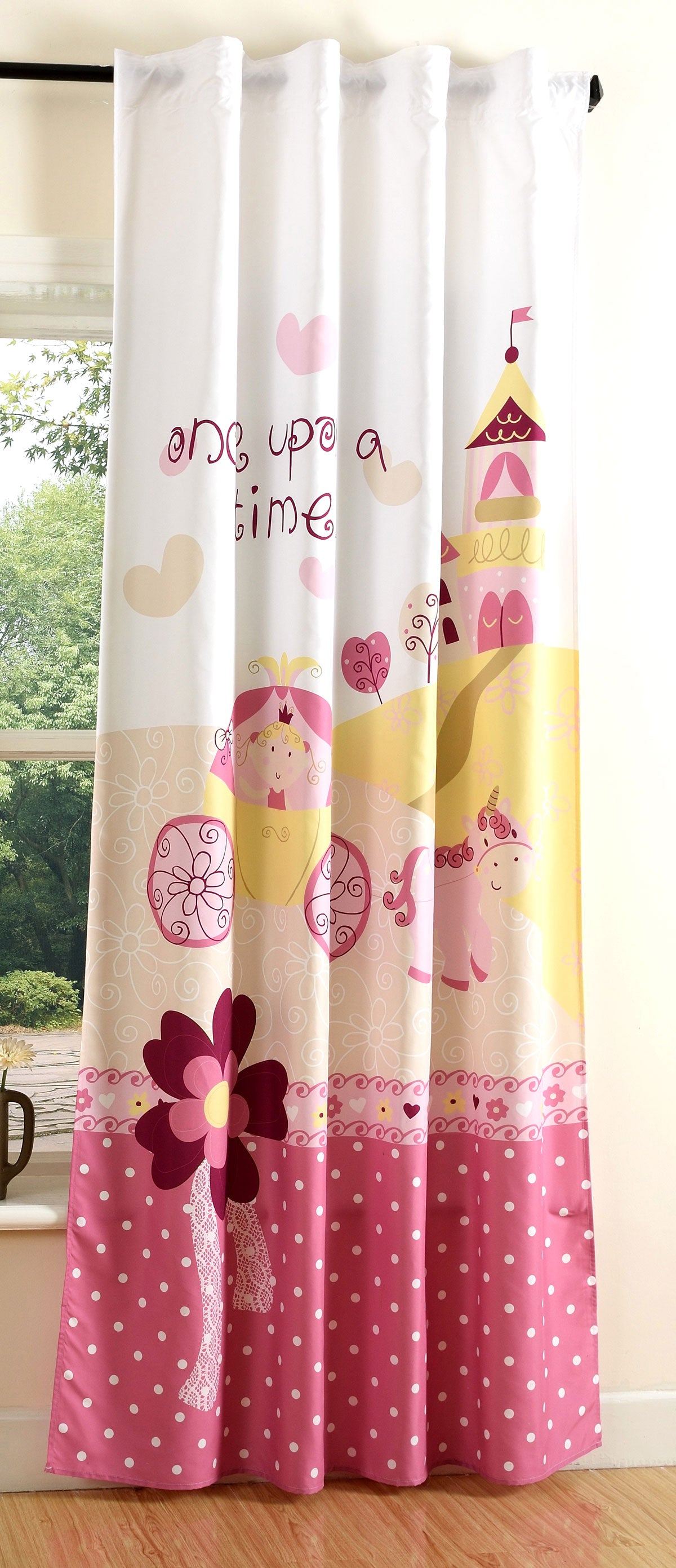 Vorhang Schal blickdicht verdeckte Schlaufen Universalband Digitaldruck (Höhe x Breite cm) 20490 Prinzessin Vorhang 20490prinzessin | girdainenbox.com