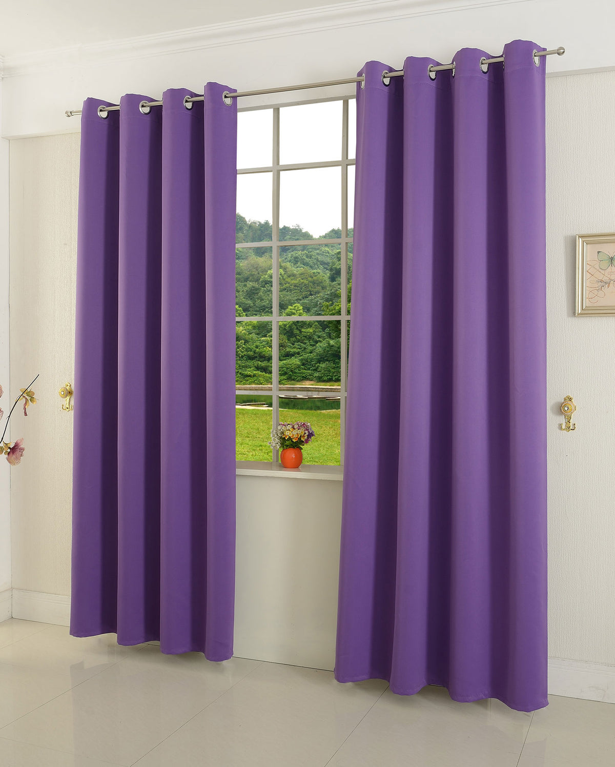 Verdunkelungsvorhang Ösen matt uni Farben blickdicht Blackout 20600 Lila 245x135 (HxB) Vorhang 20600lila_723c887e-7568-424e-8c20-ecbc0859922f | girdainenbox.com