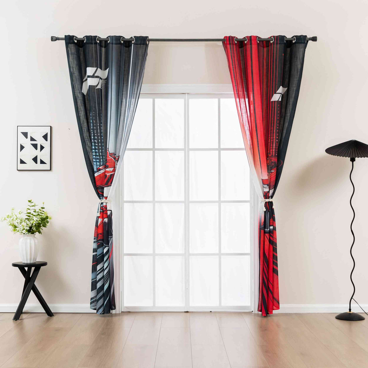 Vorhang Ösen Grobfaser »Seoul Collection« Digital Druck Ösen Gardinen Linenlook-Struktur Halbransparent Blickdicht 2024120 Vorhang 3F3A5954 | girdainenbox.com