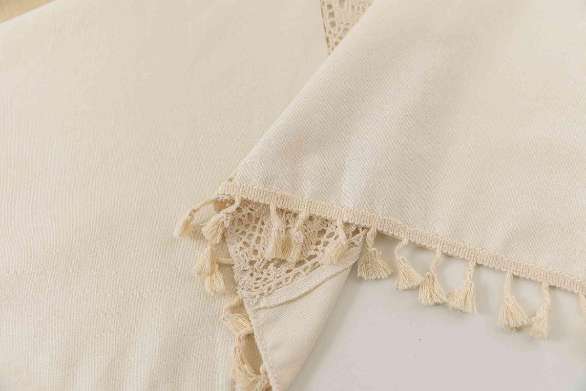 2er Set Vorhang Ösen »Osaka« HxB 245x140 cm Creme 100% Baumwolle Linenlook Makrameespitze Bommeln Raffhalter Gardinen Vorhang 3F3A7245_cd367abd-392e-469d-9aee-d3ea0641e1fe | girdainenbox.com