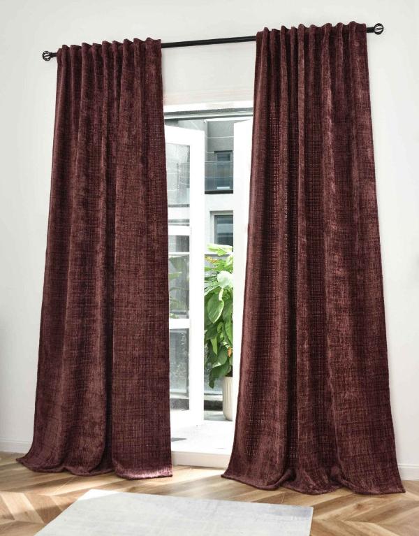 2er Set Vorhänge Chenille Jacquard »RIGA« mit Multiband-Aufhängung Luxuriöser Stil für Ihr Zuhause 2023500-2 Himbeere Vorhang Set 47595870191880_58489726-6a79-4fda-8ec6-84c334faaae9 | girdainenbox.com