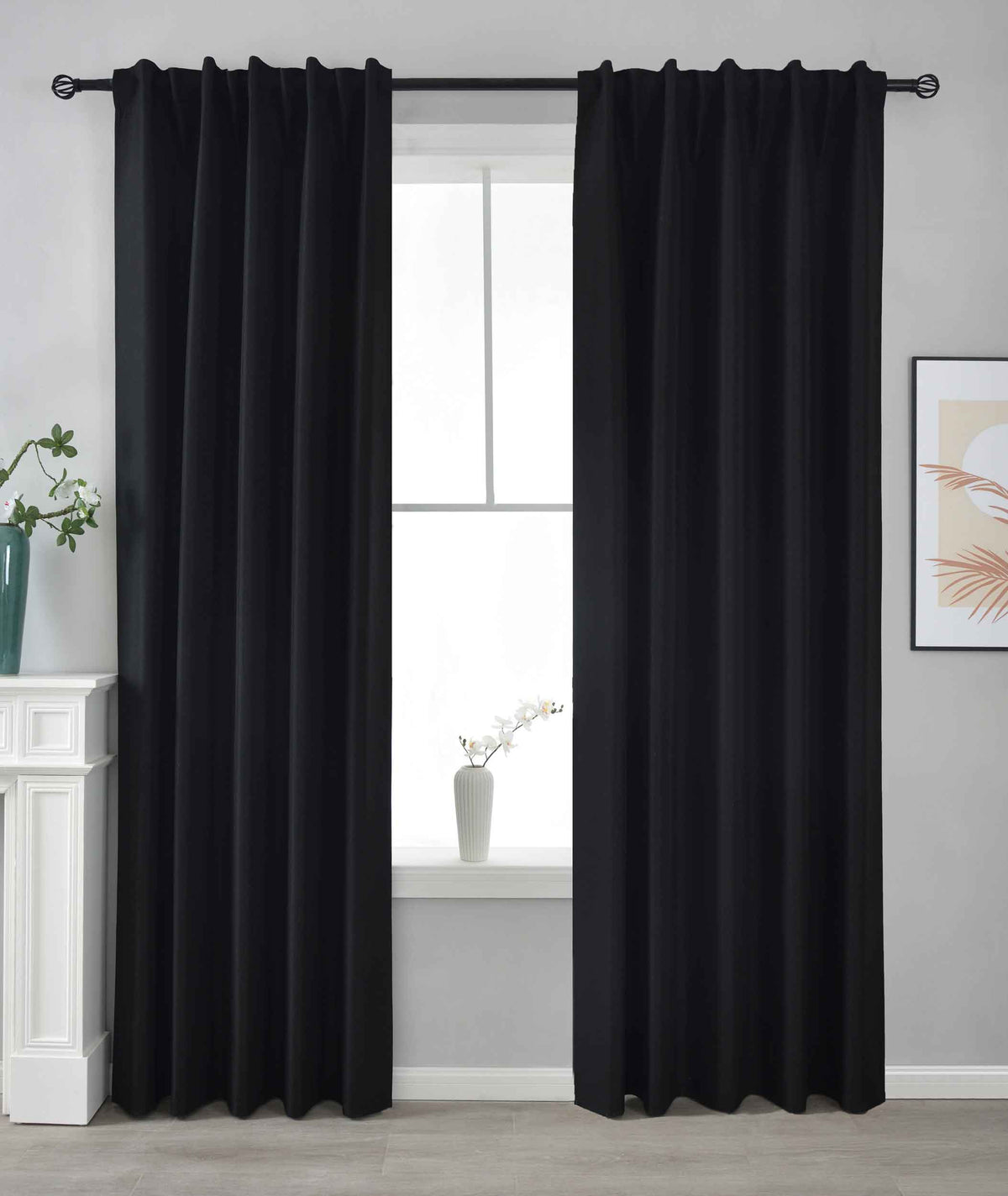 2er Set Verdunkelungsvorhänge 100% Verdunkelung »BOSTON Dark« mit Multibandaufhängung 2023600-2 Schwarz HxB 245x140 cm Vorhang Set 47596045402376_ea0ed7cd-898c-440d-b8fd-5136140da4dd | girdainenbox.com