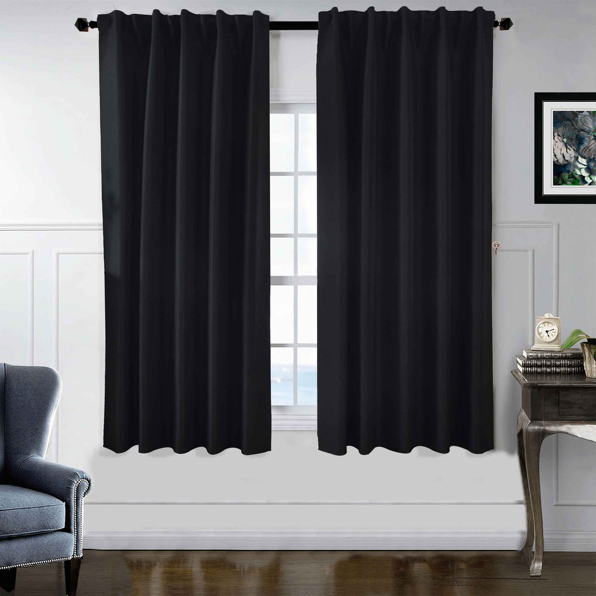 2er Set Verdunkelungsvorhänge 100% Verdunkelung »BOSTON Dark« mit Multibandaufhängung 2023600-2 Schwarz HxB 175x140 cm Vorhang Set 47596050481416_6e5c2465-2956-402c-b764-44ca82010c76 | girdainenbox.com