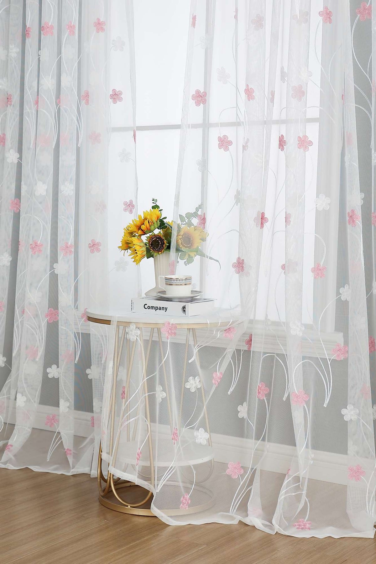 Gardine Raschel Stickerei Design »Florenz« Multiband für Gardinenschiene und Gardinenstange Elegante Fensterdekoration 2023200 Gardinenschal 593A0127 | girdainenbox.com