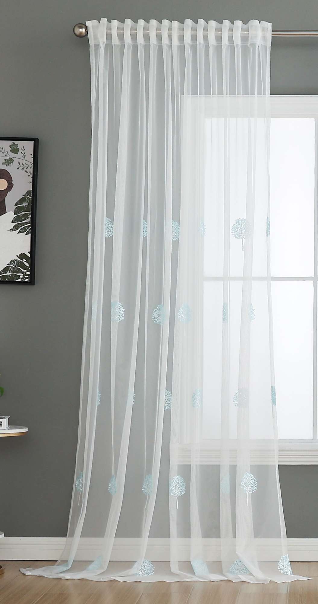 Gardine Raschel Stickerei Design »Florenz« Multiband für Gardinenschiene und Gardinenstange Elegante Fensterdekoration 2023200 Gardinenschal 593A0174-1 | girdainenbox.com