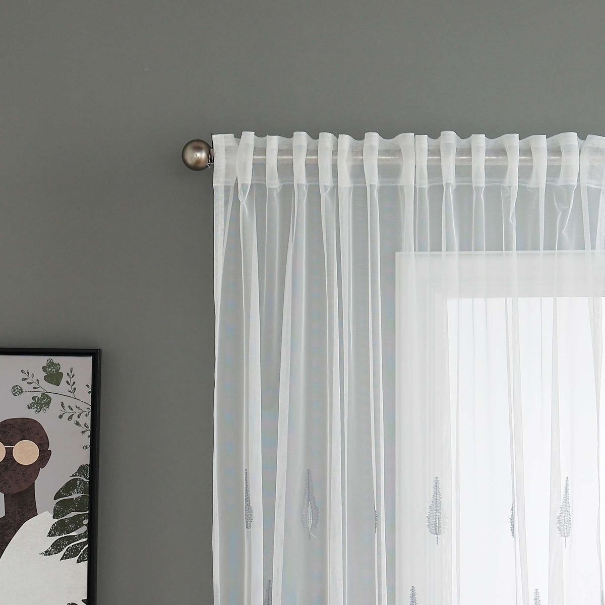 Gardine Raschel Stickerei Design »Florenz« Multiband für Gardinenschiene und Gardinenstange Elegante Fensterdekoration 2023200 Gardinenschal 593A0226 | girdainenbox.com