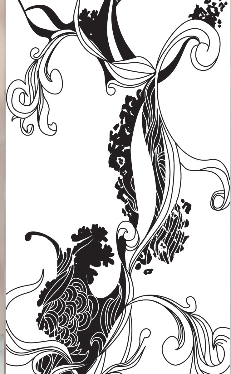 2er Set Schiebegardine Flächenvorhang Wildseide Optik und Voile Paneel 80400 Schiebegardine 80400flower_tattoo_b0a1b841-69dc-436b-b6db-1e3e2c50c7cd | girdainenbox.com