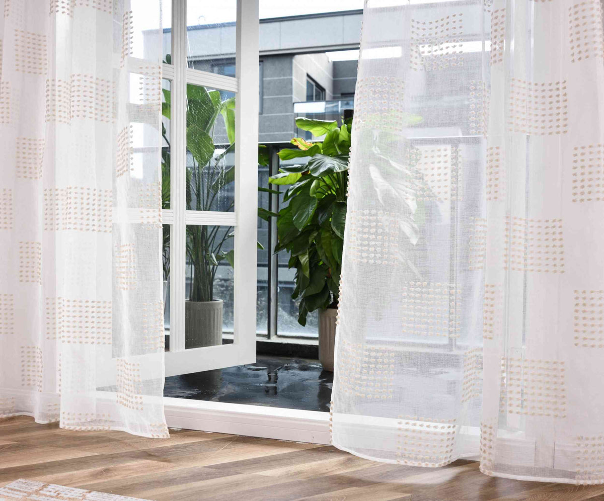 Gardine »VALENCIA« Multiband Aufhängung Scherli Transparent Leinen-Optik 2023400-408S Gardinenschal Img1693_1_d1269f99-9d30-4e98-b686-d506c806daad | girdainenbox.com