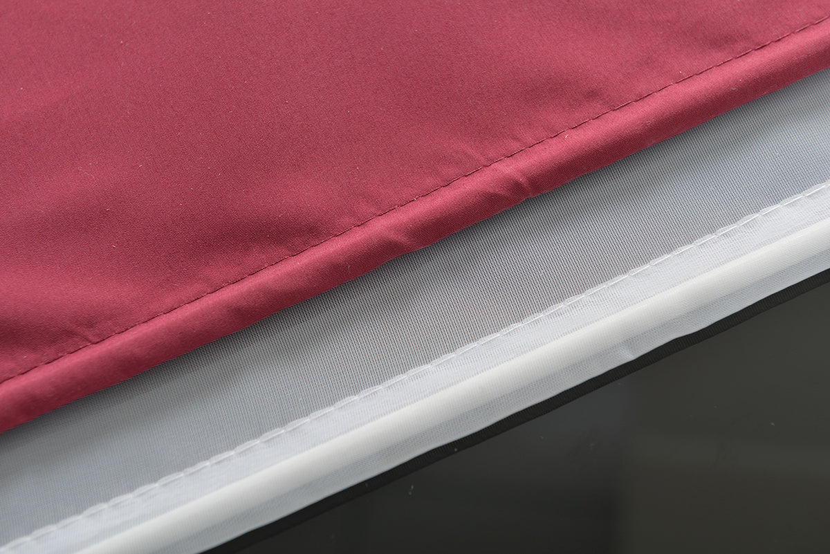 Doppel Raffrollo Palma Microsatin matt Voile Faltgardinen Faltrollo Schlaufenrollo mit Universalgardinenband 20410 Raffrollo Img29973 | girdainenbox.com