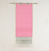 Doppel Raffrollo Palma Microsatin matt Voile Faltgardinen Faltrollo Schlaufenrollo mit Universalgardinenband 20410 Raffrollo Img37001 | girdainenbox.com