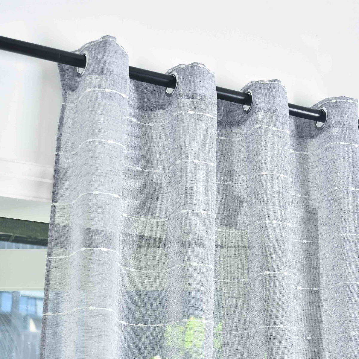 2er Set Halbtransparente Gardinen mit Ösen »Kassel« Chenille Leinenbindung Streifen Grobfaserig 202470-2 Gardinenschal Img6376_1_8d84fa6e-4840-4710-8b9f-9c3bbc23fd99 | girdainenbox.com
