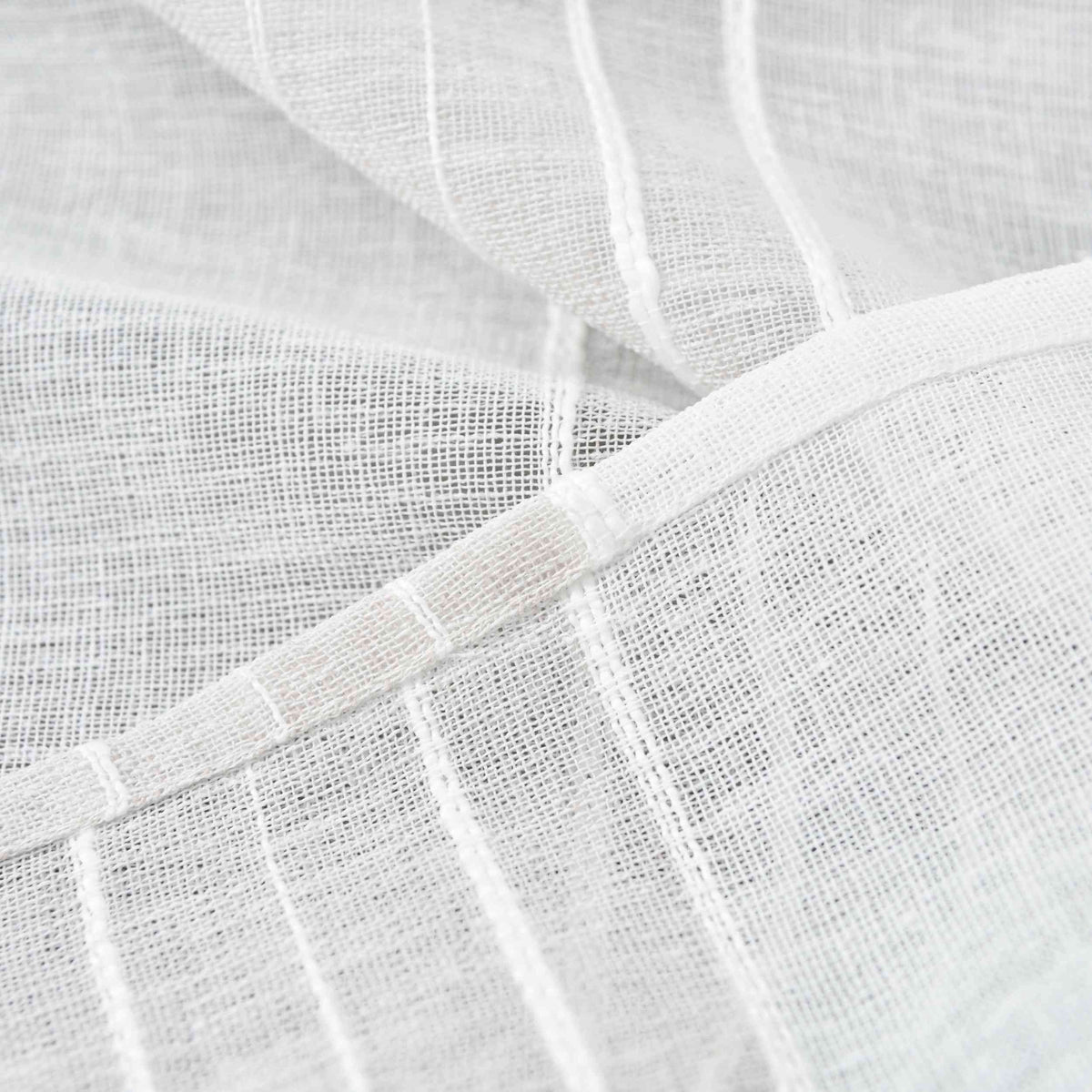 Halbtransparente Gardine mit Ösen »Frankfurt« Leinenbindung Robust Formstabil Linienmuster 202460 Gardinenschal Img6482 | girdainenbox.com