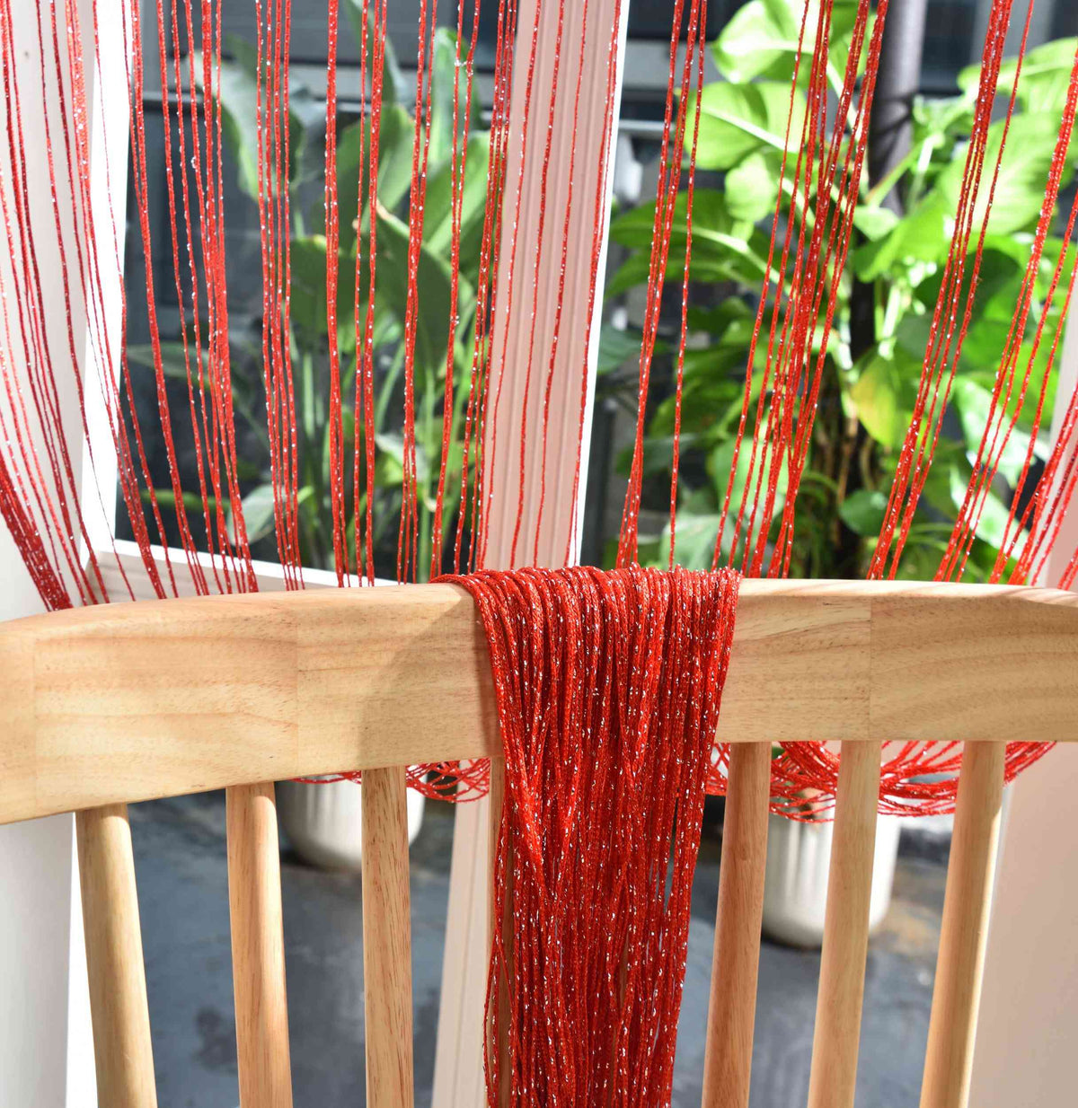 Fadengardine »Shanghai« mit Tunneldurchzug Schimmernd Vielseitig Modern Praktisch 20305N Fadengardine Img7730 | girdainenbox.com