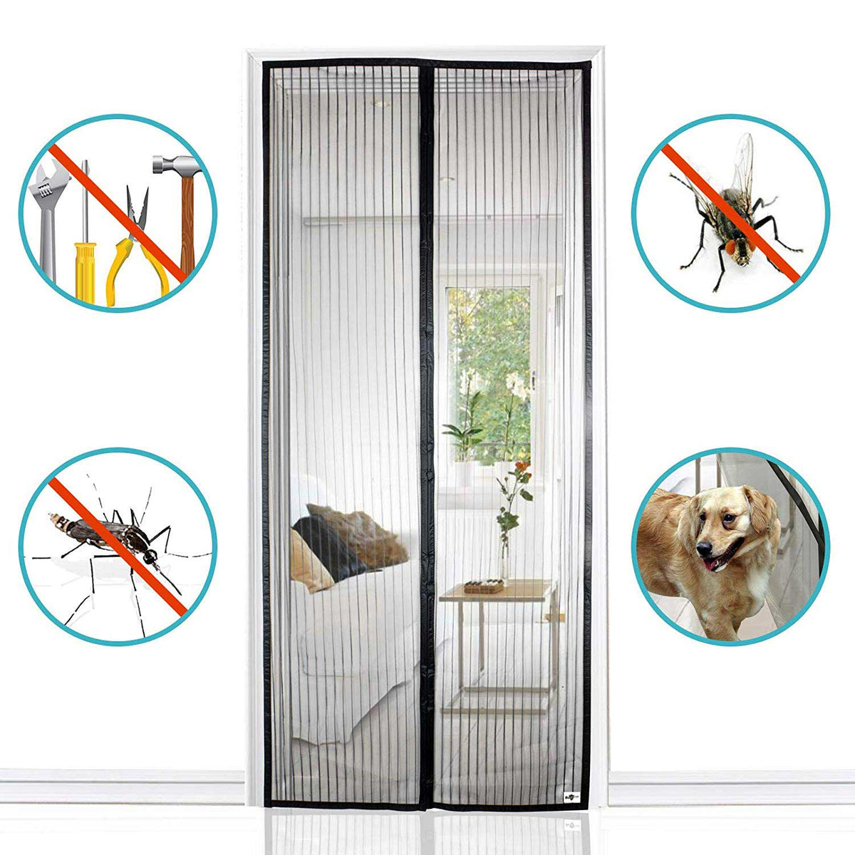 Magnet Tür Fliegengitter Insektenschutz HxB 210x90 cm Schwarz Ideal für Balkontür Kellertür Terassentür Einfache Klebemontage Haustiergeeignet Kinderfreundlich 20190724 Outdoor Produkte Magnet_Tur_Fliegengitter_Insektenschutz_HxB_210x90_cm_Schwarz_Ideal_fur_Balkontur_Kellertur_Terassentur_Einfache_Klebemontage_Haustiergeeignet_Kinderfreundlich_20190724_-_Gardinenbox._daea91f8-0b53-4136-8dca-716eeb74a5b6 | girdainenbox.com