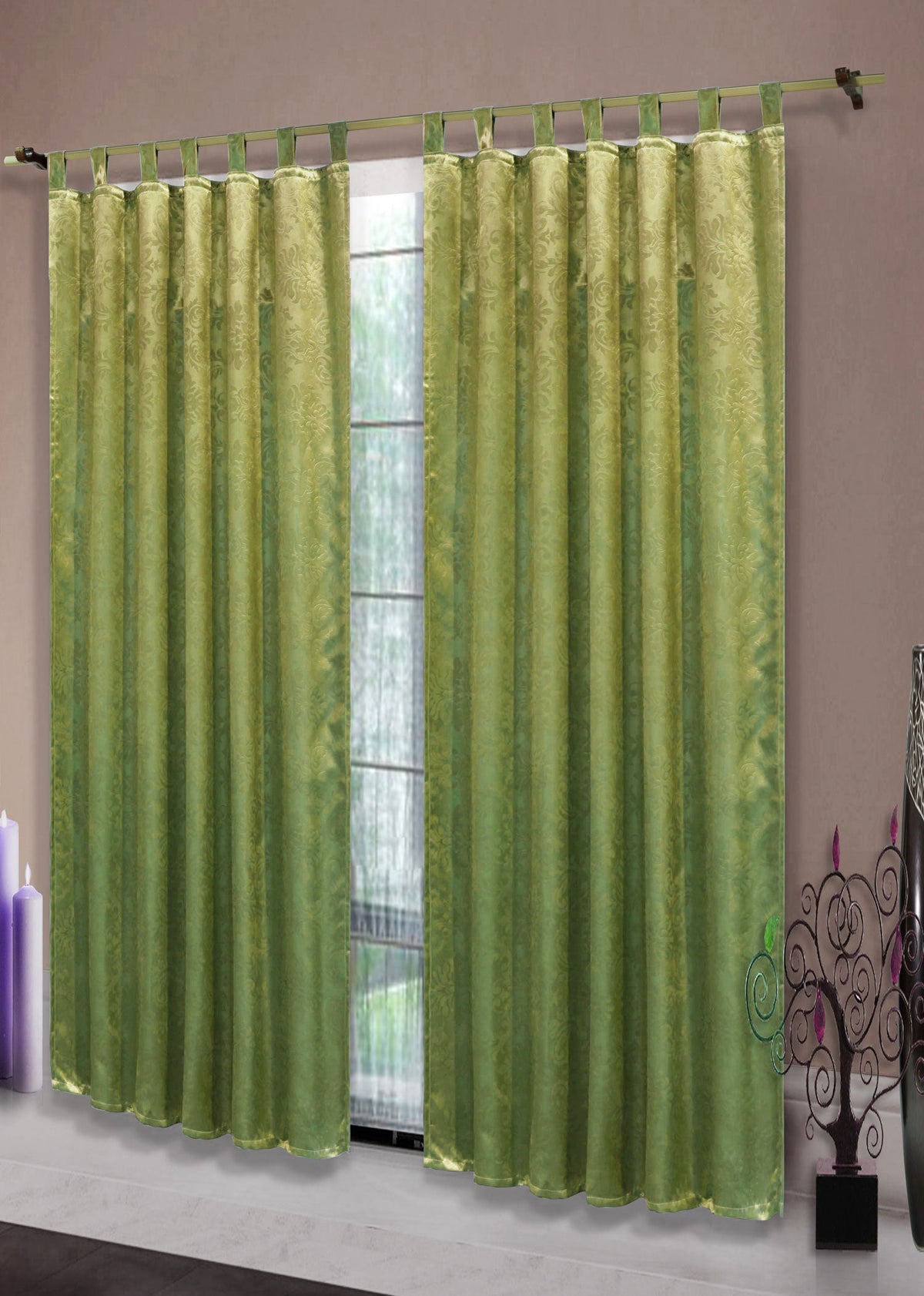 Satin Emboss / Reliefprägung bemustert Vorhang Gardine Barock -20380- Blickdicht zum Verdunkeln mit Schlaufen und eingenähtem Kräuselband, (Höhe x Breite in cm) 20380 Apfelgrün Vorhang Satin_Emboss_-_Reliefpragung_bemustert_Vorhang_Gardine_Barock_-20380-_Blickdicht_zum_Verdunkeln_mit_Schlaufen_und_eingenahtem_Krauselband_Hohe_x_Breite_in_cm_20380_-_Gardinenbox._ab9220fd-e6cc-46b6-886e-e2ed24dba7b5 | girdainenbox.com