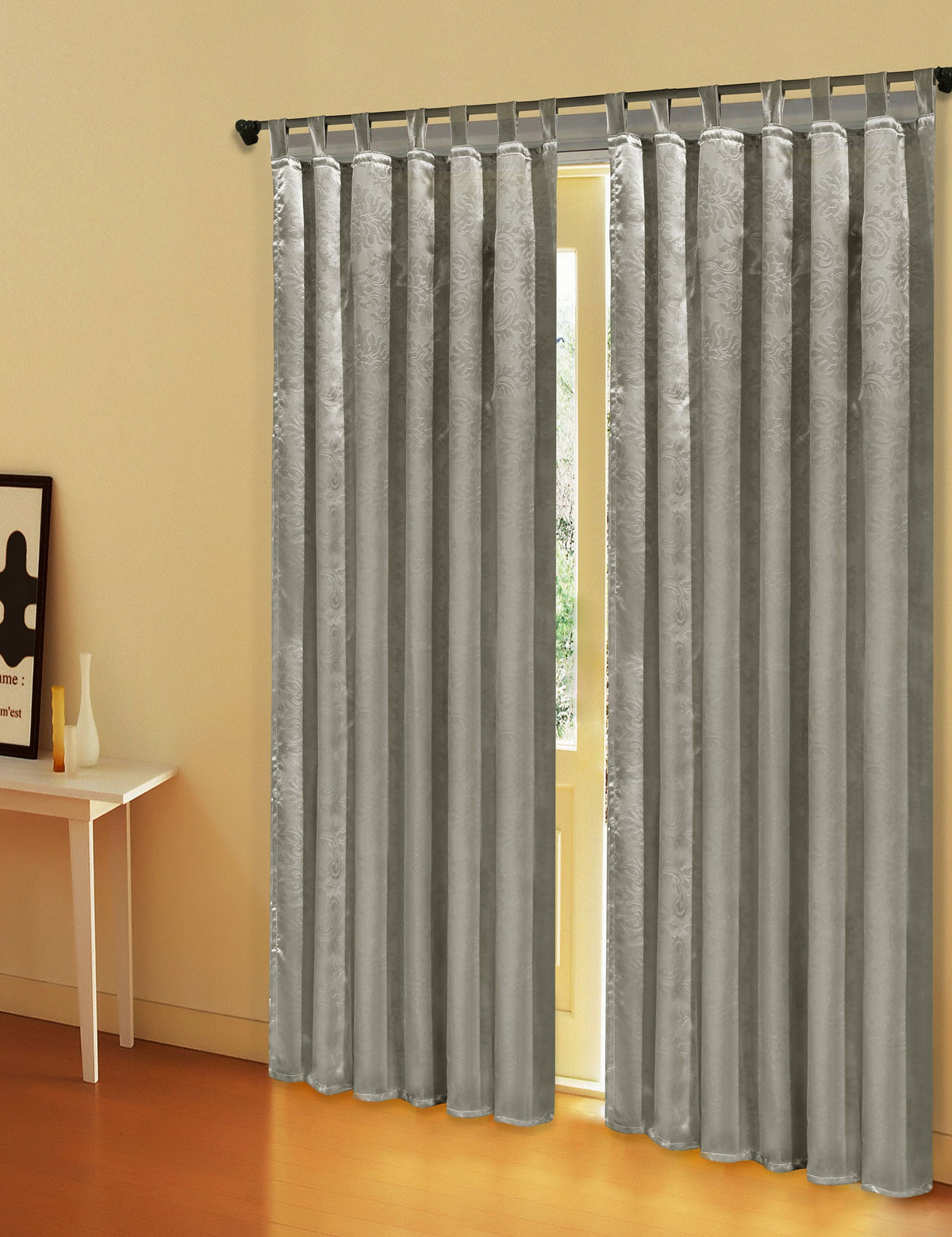 Satin Emboss / Reliefprägung bemustert Vorhang Gardine Barock -20380- Blickdicht zum Verdunkeln mit Schlaufen und eingenähtem Kräuselband, (Höhe x Breite in cm) 20380 SilberAntik Vorhang Satin_Emboss_-_Reliefpragung_bemustert_Vorhang_Gardine_Barock_-20380-_Blickdicht_zum_Verdunkeln_mit_Schlaufen_und_eingenahtem_Krauselband_Hohe_x_Breite_in_cm_20380_-_Gardinenbox._ca3f5f24-a18f-4541-90c4-2db43c1d6d47 | girdainenbox.com
