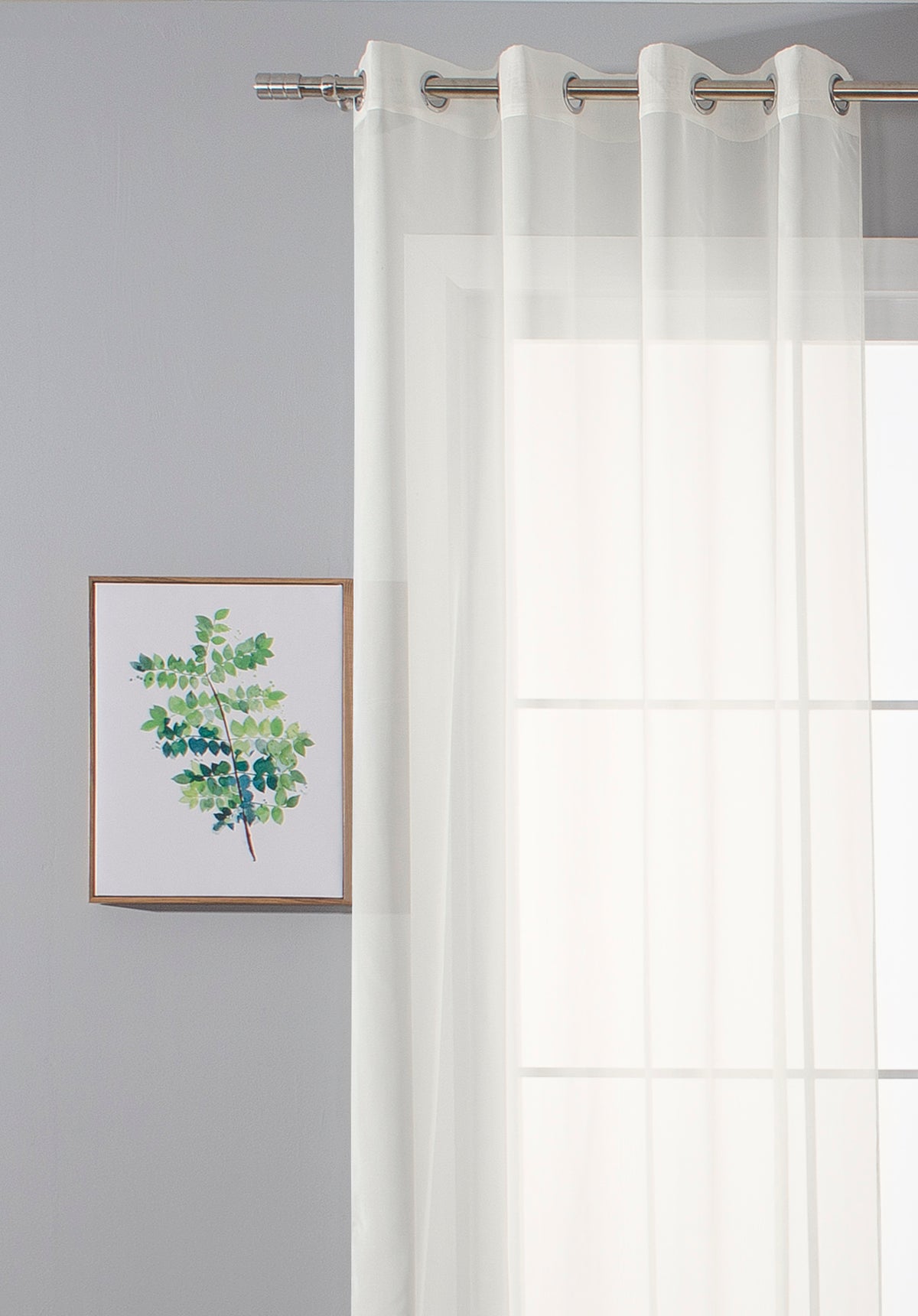 2er-Pack Ösen Gardinen Transparent Vorhang Set Wohnzimmer Voile Ösenvorhang Bleibandabschluß 203322 Gardinen Set cream | girdainenbox.com