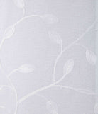 Gardine Ösen Schal Vorhang POMPEI Relief Stickerei Transparent Raffhalter 10000178 Gardinenschal 10000178_blatt_weiss | girdainenbox.com