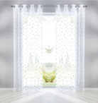 Gardine Ösen Schal Vorhang POMPEI Relief Stickerei Transparent Raffhalter 10000178 Stern Grau 2er-Pack HxB 225x140 cm Gardinenschal 10000178stern_grau-2_0d5e1431-5a97-48a1-bd0c-23b3b64097c9 | girdainenbox.com