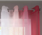 2er Pack Gardinen Vertikal Farbverlauf Druck Transparent »Modena« mit Ösen und Raffhalter, Vorhang, Dekoschal 10000183 Gardinen Set 10000183_rosa_3_68b6f005-c349-404d-b45c-c871f95a427c | girdainenbox.com