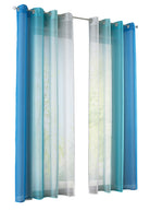 2er Pack Gardinen Vertikal Farbverlauf Druck Transparent »Modena« mit Ösen und Raffhalter, Vorhang, Dekoschal 10000183 Gardinen Set 10000183blautoene-crop | girdainenbox.com