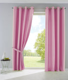2er Set Vorhänge Blickdicht Gardinen Matt Lichtdurchlässig »PALERMO« mit Ösen und Raffhalter Dekoschal 10000265-2 Rosa HxB 225x140 cm Vorhang Set 10000265-2rosa_d853309e-a4e0-42fd-b88a-9aacc6bd96f0 | girdainenbox.com
