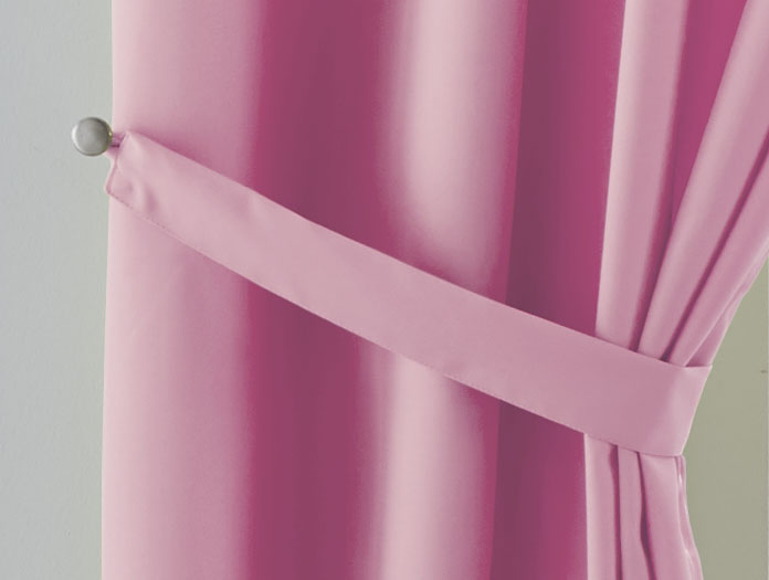 Vorhang Blickdicht Gardine Matt Lichtdurchlässig »PALERMO« mit Ösen und Raffhalter Dekoschal 10000265 Vorhang 10000265_rosa_436205b3-310c-4c87-bb1c-a5262c610f7a | girdainenbox.com