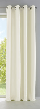 Vorhang Blickdicht Gardine Matt Lichtdurchlässig »PALERMO« mit Ösen und Raffhalter Dekoschal 10000265 Creme HxB 225x140 cm Vorhang 10000265creme_bc74151e-520f-47d1-80b6-ce46a27208b9 | girdainenbox.com